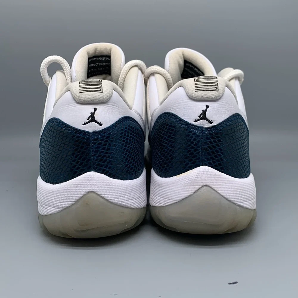 Jordan 11 Retro Low Snake Navy Basketball Shoes CD6846-102 Men's Sz 13‎